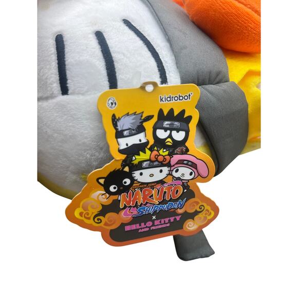 Naruto Shippuden x Hello Kitty Naruto Uzumaki 13” Plush Doll Kidrobot Sanrio - Picture 4 of 6